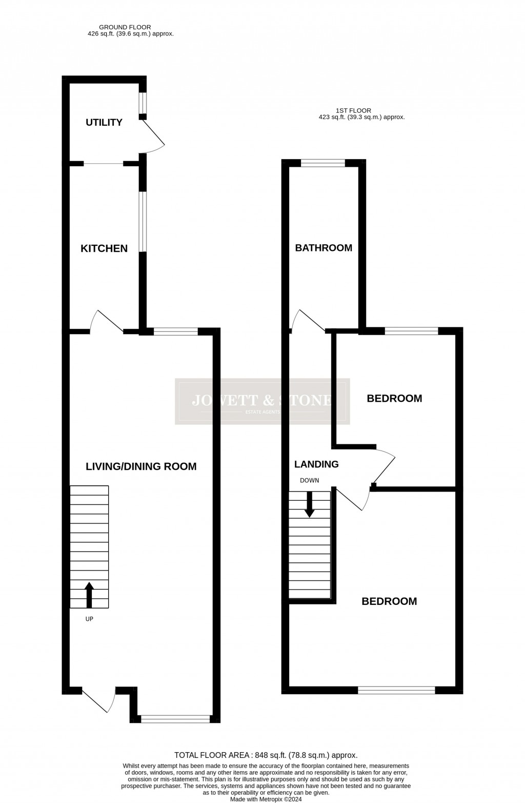 Floorplans For Healey Street, Wigston, Leicestershire